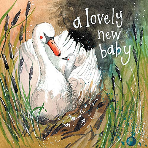 Alex Clark Swan New Baby Card