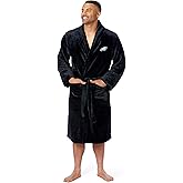Northwest NFL Philadelphia Eagles Adult Unisex Silk Touch Bathrobe, Large/X-Large, Black, Officially Licensed Loungewear, Soft Plush Polyester
