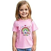 Birthday Girl Shirt Girls Birthday Gift for 2nd 3rd 4th 5th 6th 7th 8th Toddler Clothes Short Sleeve Cotton T-Shirt
