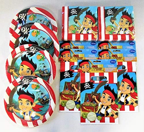 Jake and the Neverland Pirates Party Pack for 30 People - Pirate Party Tableware