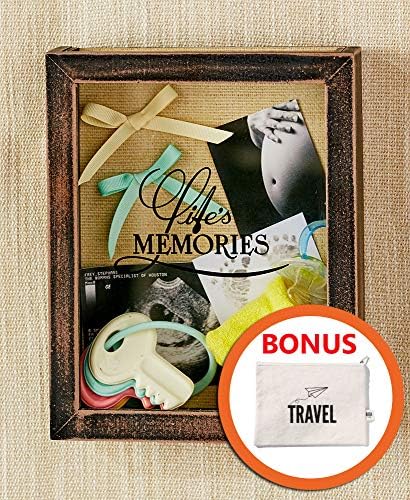 HM Homes Life Memories Shadow Box Frame with Slot - Top Loading Shadow Box - Memento Frame Perfect to Display Memorabilia, Pins, Awards, Medals, Tickets & Photos