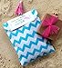 Dr. Seuss Themed Paper Favor Sacks - Red Blue White - Chevron Polka Dot Favor Bags - 5.5 x 7.5 Inches - 48 Pack