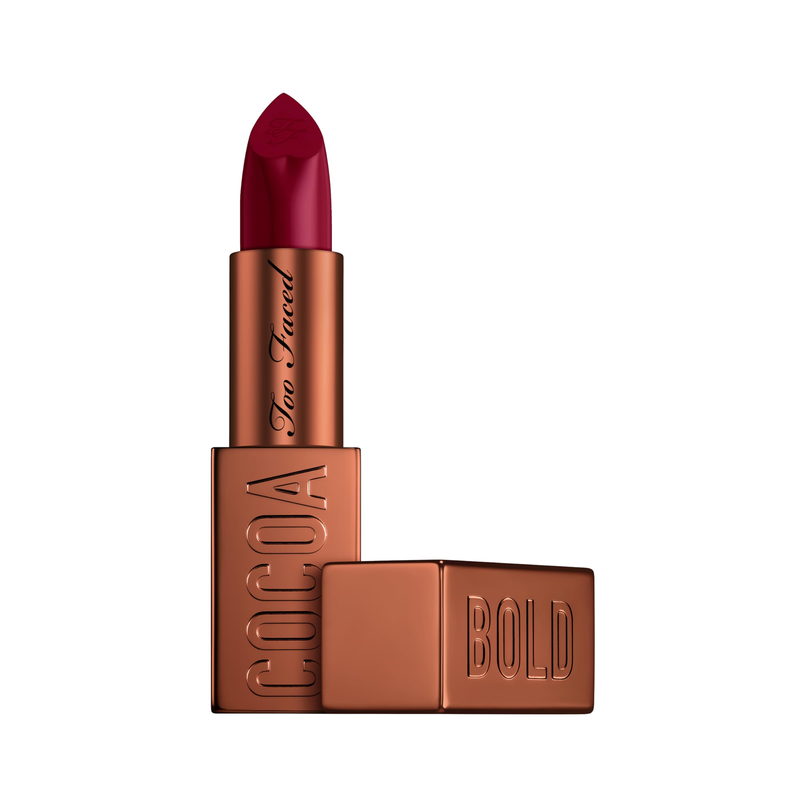 Photo 1 of Too Faced Cocoa Bold Lipstick | Creamy, Nude Lipstick Shades with Demi-Matte Finish, 0.11 Ounce, Triple Fudge
