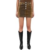 Corrie Denim Flock Mini Skirt