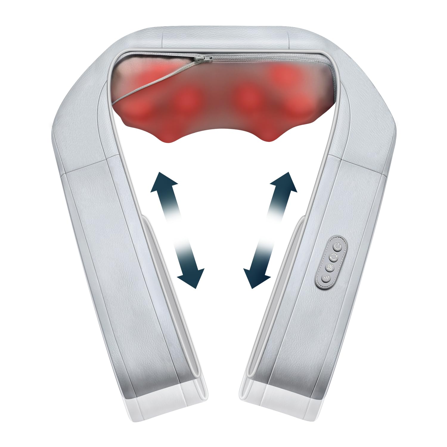 Photo 1 of Neck Massager for Pain Relief Deep Tissue, Nekteck Shiatsu Back Massager with Soothing Heat, Electric Deep Tissue 3d Kneading Massage Tools for Shoulder Muscle, Adjustable Heat and Straps, Ideal Gifts