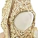 Bling Dog Dress Tutu Skirt Flower Dog Pet Cat Luxury Princess Wedding Dress Summer Dog Chihuahua Clothes (Gold, Small(Pet 4-6Lbs))