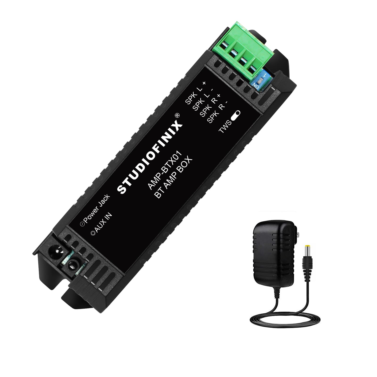 STUODIOFINIX 2-Channel Mini 5.1 Bluetooth Amplifier for Passive Speakers with TWS,AUX,Replacement Part,Suitable for Wall/Ceiling/Bookshelf Speakers