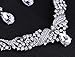 Wedding Bridal Teardrop Crystal Jewelry Sets for Women (1 Set Earrings,1 PCS Necklace)