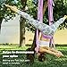 Gonex Aerial Yoga Swing Set, Yoga Hammock Trapeze Sling Kit with Instruction Antigravity Ceiling Hanging Yoga Swing, Purple