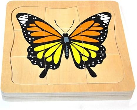 puzzle mariposa madera