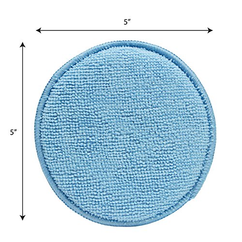 Viking Car Care 426201 Blue 8 Microfiber Applicator Pads with Finger Pockets, 8 Pack - Thumbnail 2