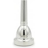 MoResolune 6 1/2 AL Trombone Mouthpiece, Silver Plated Small Shank | Versatile Standard Size for Intermediate Students &amp; Concert Band - Rich Warm Sound, Enhanced Endurance