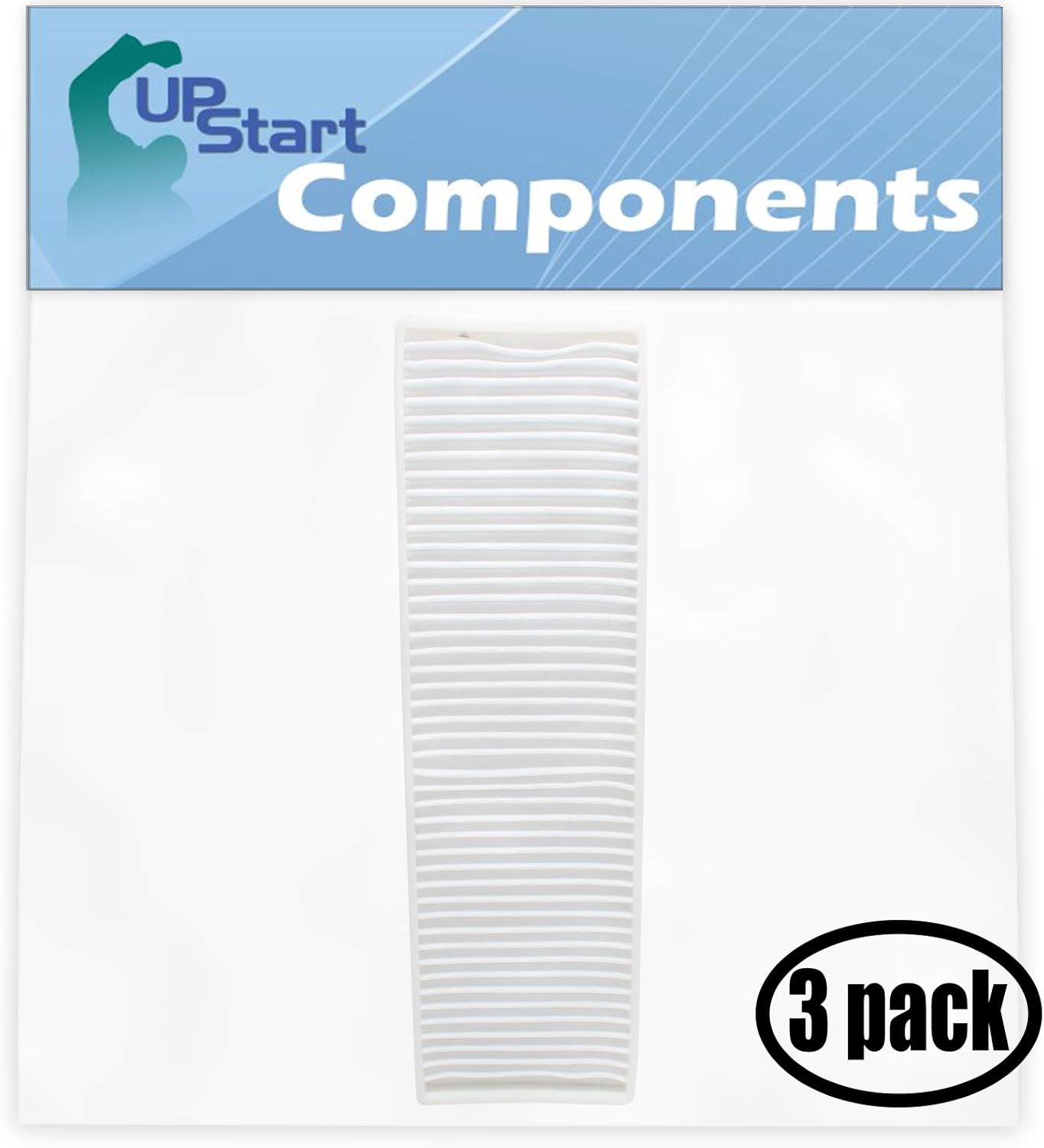 Upstart Battery 3-Pack Replacement for Bissell 3574-1 Vacuum Pleated Post Motor Filter - Compatible with Bissell Style 7, 9, 16, 32076 HEPA Filter