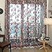 HOMEDECO Elegant Floral Sheer Curtain Retro Rose Window Panel Drape Scarf Valances 3979 inch