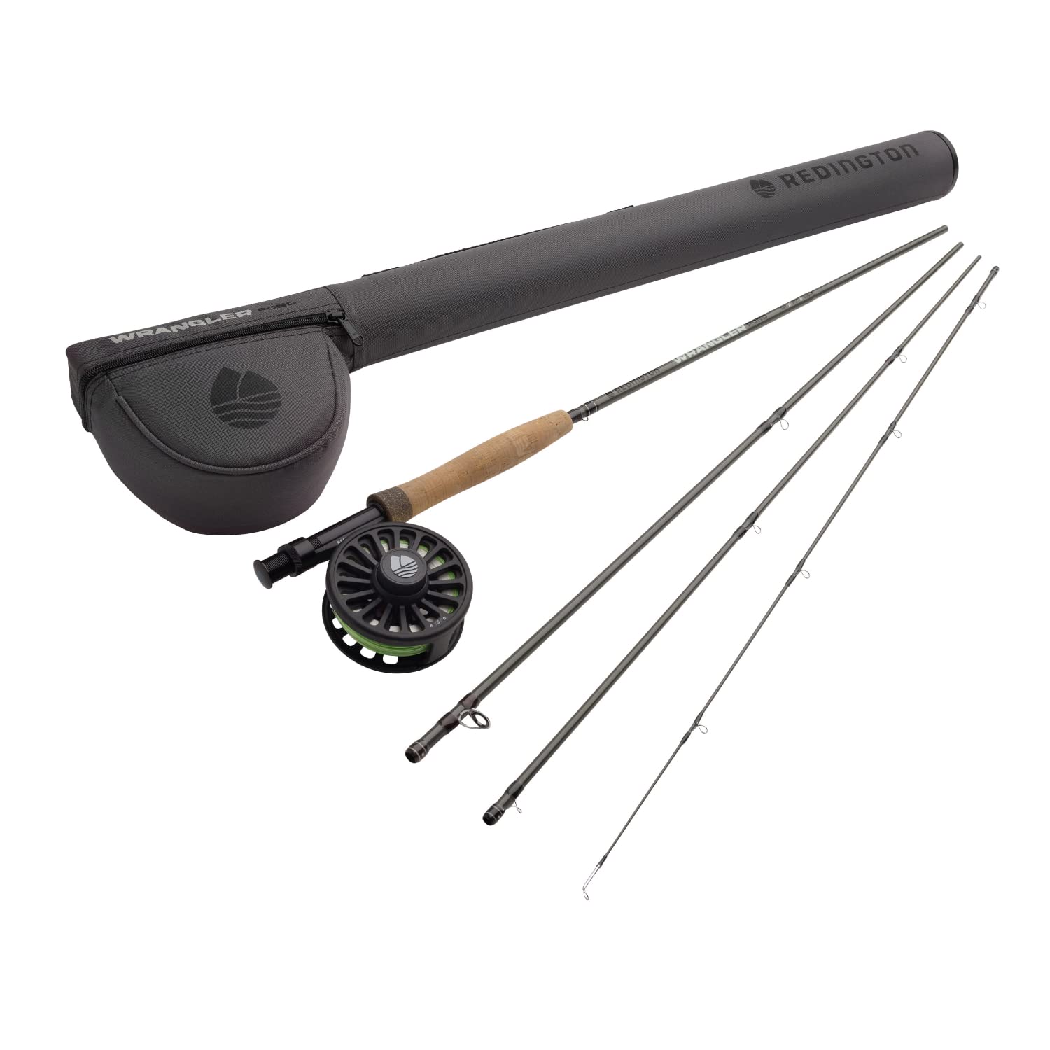 Redington Wrangler Pond Fly Fishing Kit, 4 Weight 9 Foot Rod, Crosswater Reel, Fly Line, Leader, & Carrying Case