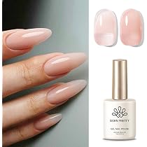 Amazon.com : Born Pretty Jelly Gel Nail Polish Jelly Nude Gel ...