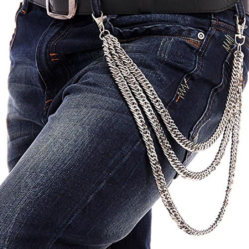 Cool Hip Hop Punk Pants Long Wallet Key Chain Motorcyle Jean Gothic Rock