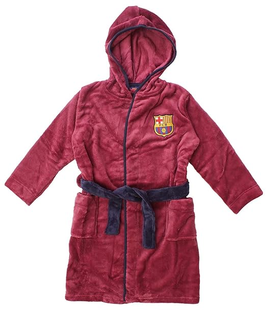 Barcelona FCB Albornoz - para niño azul azul 5-6 Años: Amazon.es: Ropa