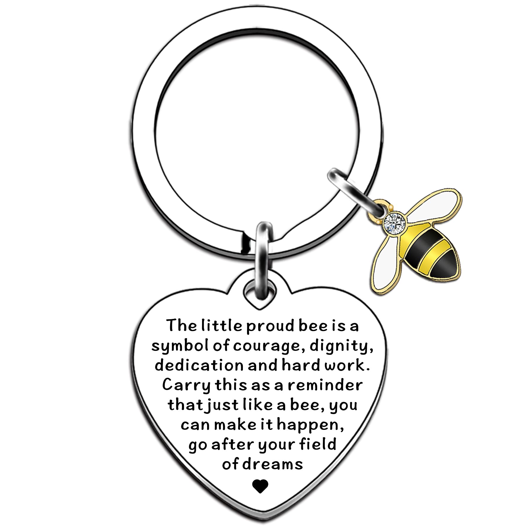 JMIMO Leaving Gifts for Colleagues Women Bee Keyring Bee Gifts for Women Teacher Appreciation Gifts Goodbye Farewell Gift Friends Inspirational Gifts