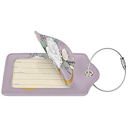 2 PCS Flower Lette B Luggage Tag for Suitcases