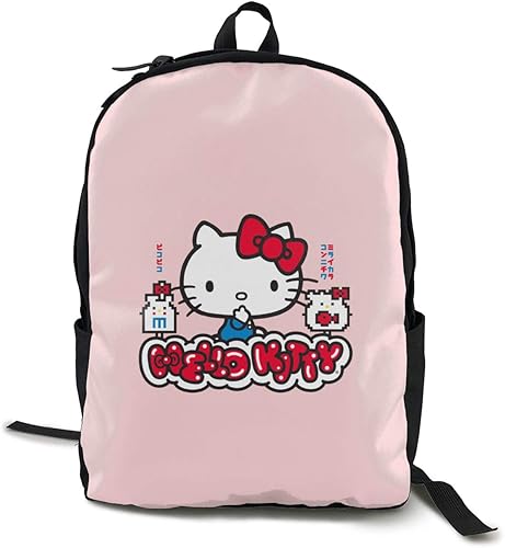 Amazon Co Jp 座っているハローキティの壁紙1 リュック リュックサック おしゃれ 人気 軽量 カジュアル アウトドア スクールリュック 大容量 耐衝撃 多機能 Pc収納 通勤 出張 旅行 通学 男女兼用 バックパック シューズ バッグ