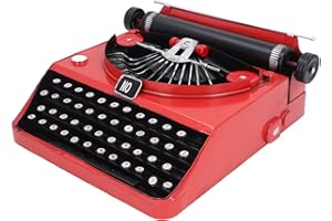 Vintage Typewriter Model Handcrafted From Iron, Retro Decor for Home or Office, Ideal Conversation Starter for Any Occasion