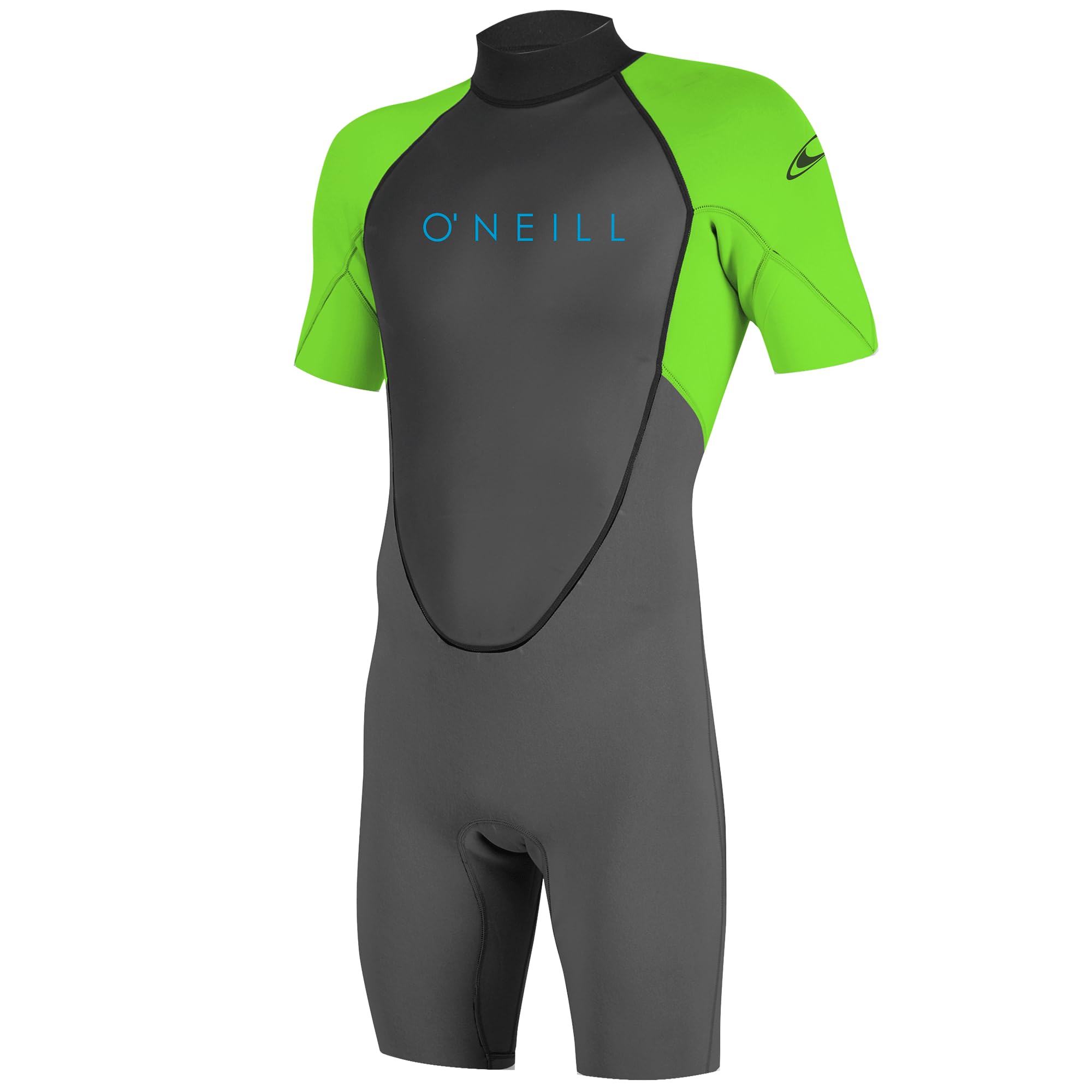 O'Neill Wetsuits Mens Reactor II 2mm Back Zip Spring Wetsuit - Graphite Dayglow - XS