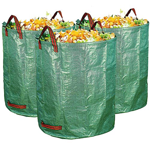 Quailitas Garden Waste Bags – 272L [Pack of 3], 76 x 67 cm, Large Capacity, Heavy Duty Yard Waste Bag, Compact Design