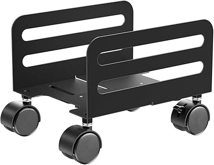 Amazon モバイルcpuスタンド Pc収納ボックス Pcワゴン Pcカート 収納カート キャスター付き熱対策 ほこり対策 掃除がラク 調整可能な高さ ブラック Vicknas Pc収納ボックス サーバーラック 通販