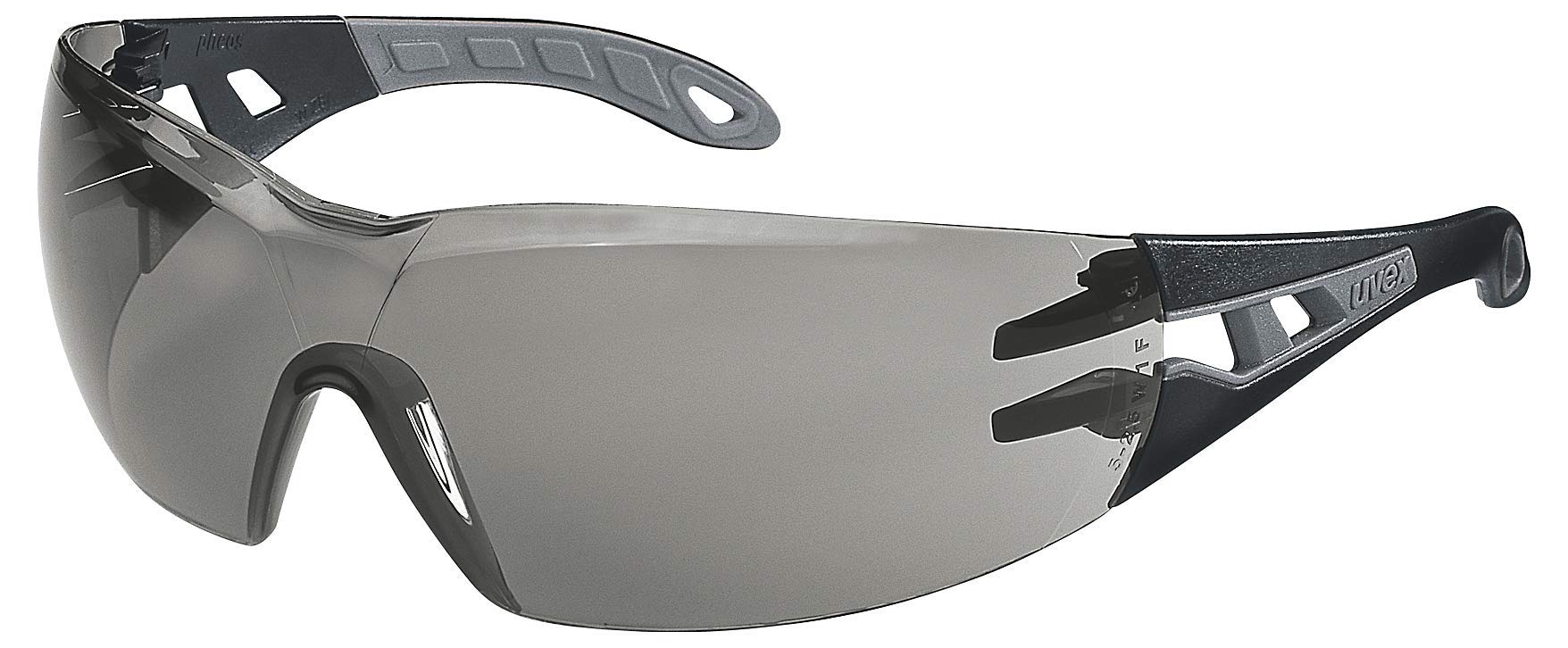 Uvex Pheos S Supravision Extreme Safety Glasses - Tinted/Black/Grey