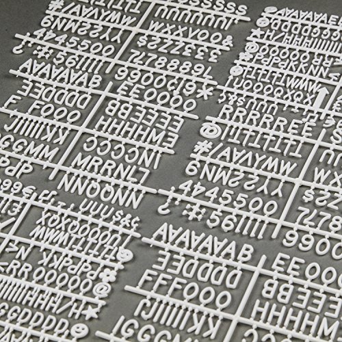 Gray Felt Letter Board with 696 Letters, Numbers & Symbols 10x10 inches :: Changeable Letter Board for Quotes, Messages, Displays & More :: Hangs or Stands Alone:: Includes Bonus Storage Bags