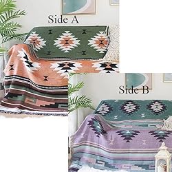 Pretyw Aztec Throw Blanket Southwest Blankets with