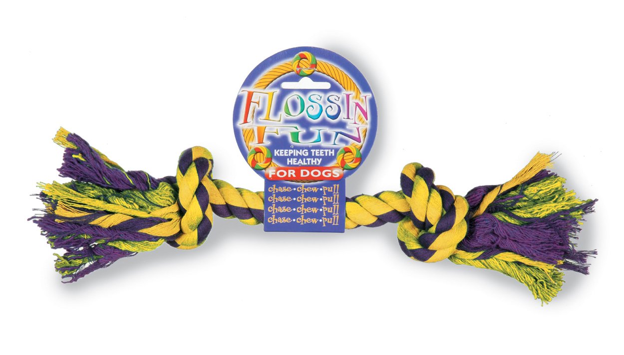 "Nuts for Knots" 2 Knot Rope Dog Toy, Medium