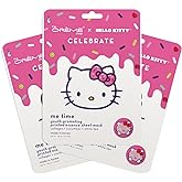 The Crème Shop | Hello Kitty CELEBRATE - Me Time! Youth-Promoting Sheet Mask (3 Pack), for Plumping Treatment