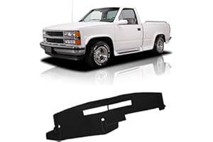 FIILINES Dash Cover Fit for Chevrolet Silverado/GMC Sierra C1500 C2500 C3500 K1500 K2500 K3500 1988-1994, 1992-94 GMC Yukon/Chevy Blazer Suburban Dashboard Mat for Silverado Accessories
