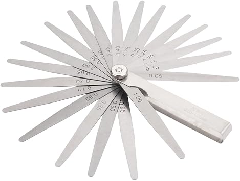 Amazon Com 20 Blades Feeler Gauge Metric Imperial Measure Hand