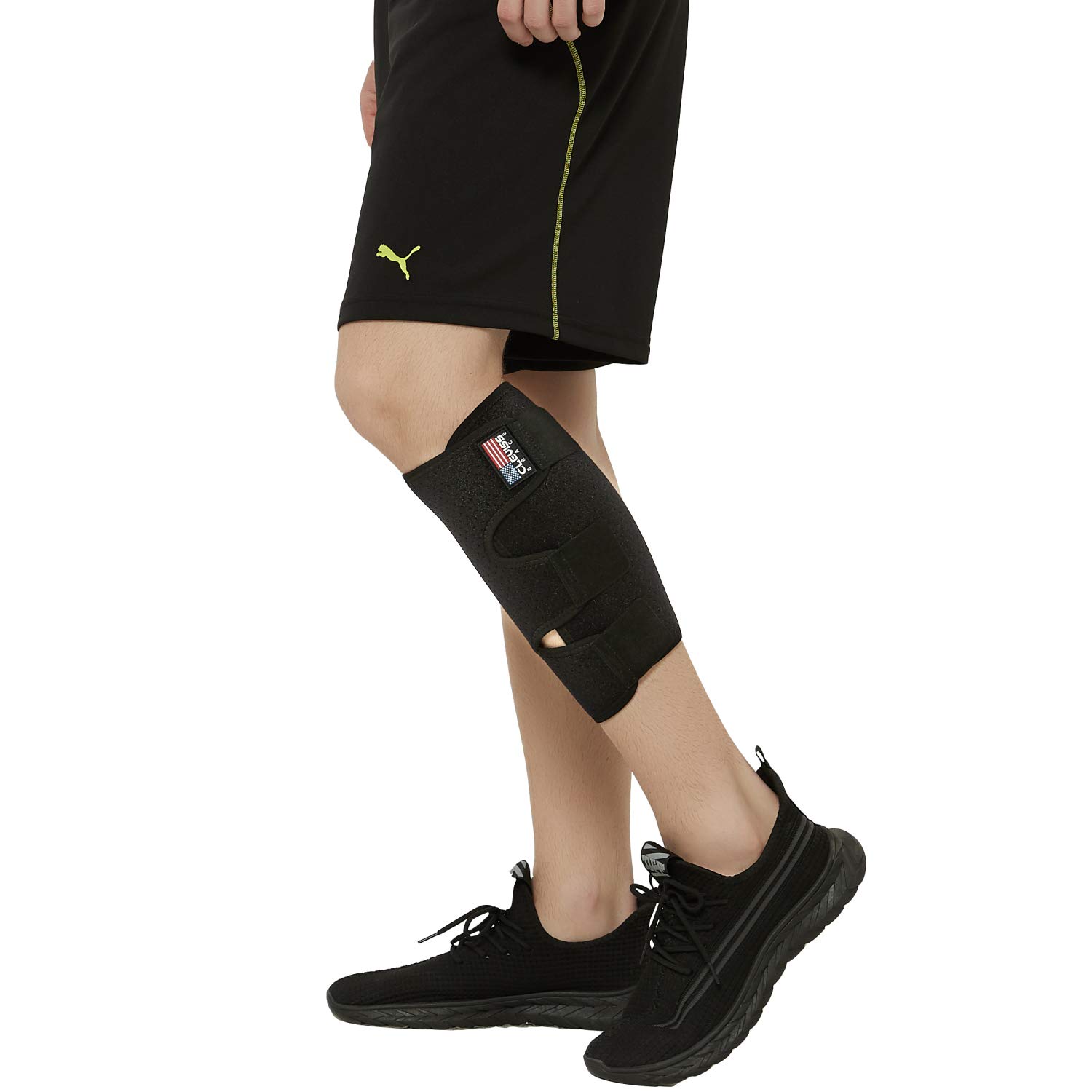 ClevissBrace Calf Support Brace for Torn Calf Muscle, Adjustable Shin Splint for Strain, Sprain, Pain Relief, Tennis Leg, Injury Neoprene Lower Leg Calf Compression Wrap, Calf Sleeve for Men and Women: Industrial & Scientific