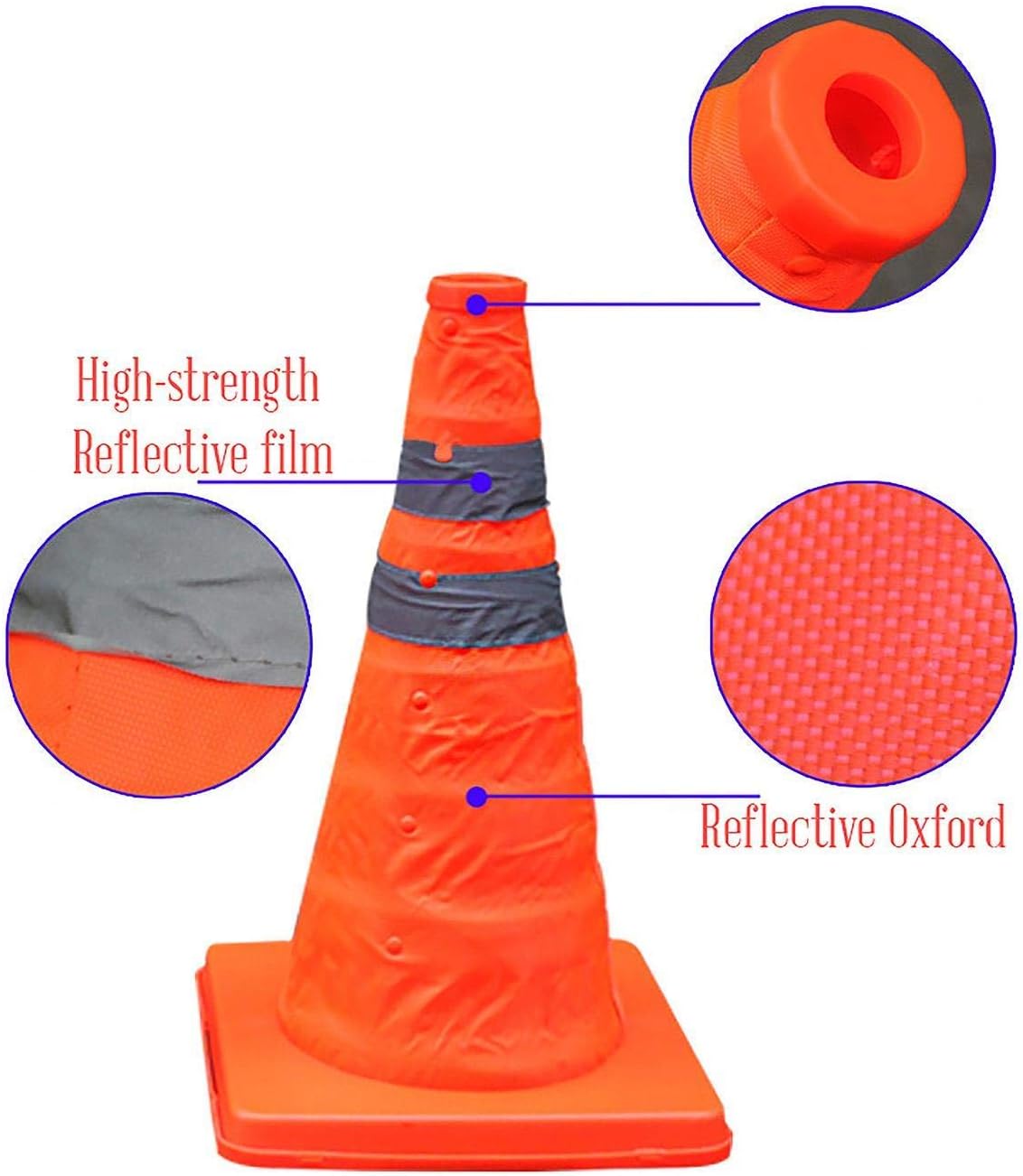 PopUp Safety Traffic Cone 18in. Portable, Collapsible Safety Cone