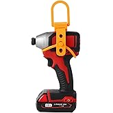 FIYEMNI Drill Hanger, Fit Heavy Duty Impact Drills & Impact Drivers. Secure Tool Holder, for Tool Belts Racks & Buckets. Drill Hook, Universal Drill Accessories, Lineman Tool Gift, Orange