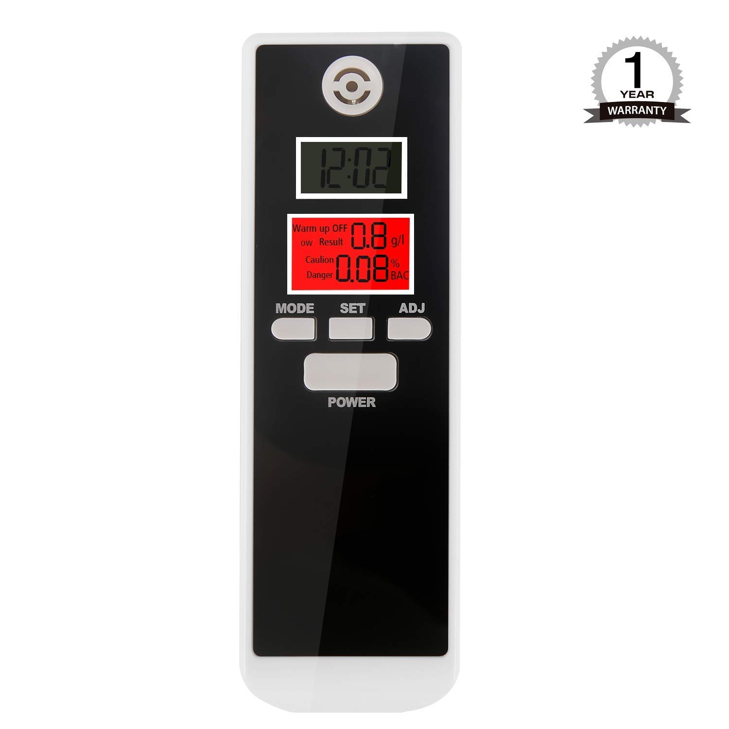 Alcohol Breathalyzer bedee Brethalizer Breathalyser Kit Alcohol Breath Tester Professional Digital Breath Analyzer Large LCD Display High Accuracy Fast Response Backlight Portable Electronic Breathalyzer