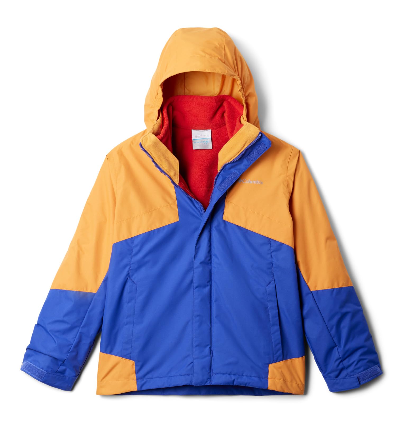 Columbia Youth Boys Bugaboo III Fleece Interchange Jacket, Clematis Blue/Sunstone/Sail Red, Large