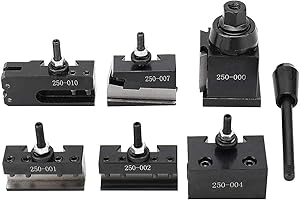 Toolly 0XA Wedge Type Quick Change Tool Post Set For Mini Lathe up to 6-9 Inch Swing OXA TOOL POST