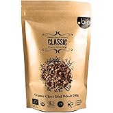 Organic Clove Bud Whole - Whole Cloves Organic for Cooking from Sri Lanka | Organic Spice Shop 7 oz (200g) Eco-Friendly Resealable Bag
