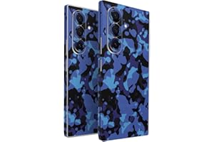 2 Pack of Phone Skins for Samsung Galaxy Z Fold 7 - Blue Modern Camo| Protective Vinyl Covers | Matte Finish | Made in The US