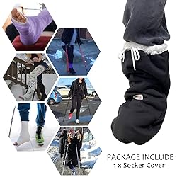 EDWERD Leg Cast Sock Cover for Calf Foot Ankle Toe