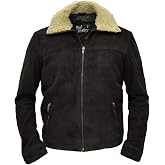 Walking Dead Season 7 Dead Rick Grime Dark Brown Real Suede Winter Leather Jacket