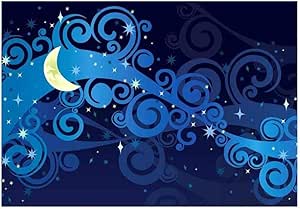 Pseaexz Mural De Papel Tapiz De Póster Para Niños 3D Azul ...