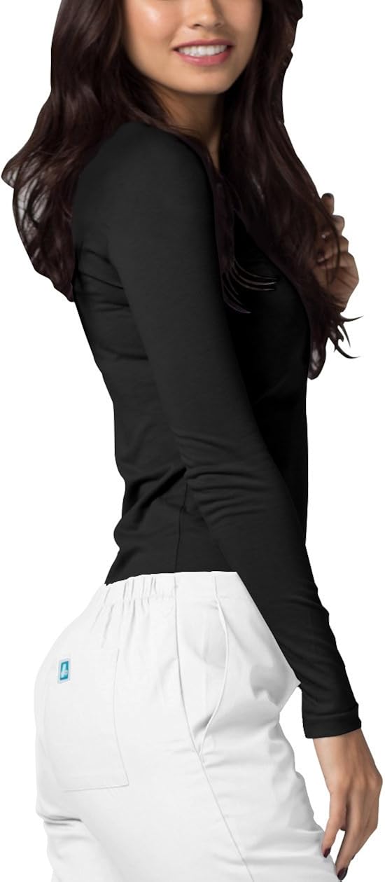 Adar Underscrubs for Women - Long Sleeve Underscrub Comfort Tee: Clothing