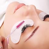 SWKJ 60 PCS Disposable Eyelash Brushes Spoolies Castor Oil Applicator Crystal view 6