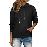 Women's Hoodies Long Sleeve Sweatshirts Drawstring Pullover Tops with Pocket Casual Loose Blouses Tunic
